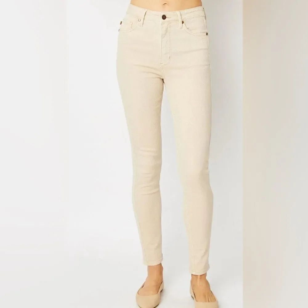 JUDY BLUE GARMENT DYED TUMMY CONTROL SKINNY JEANS Size 11
